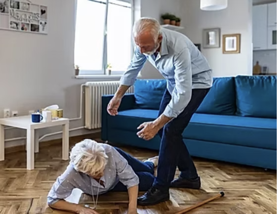 Elderly person who has fallen